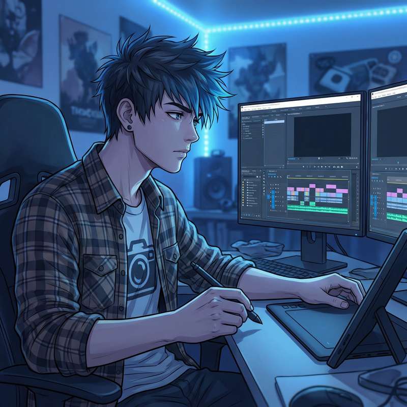 午夜大片视频剪辑师陈浩然